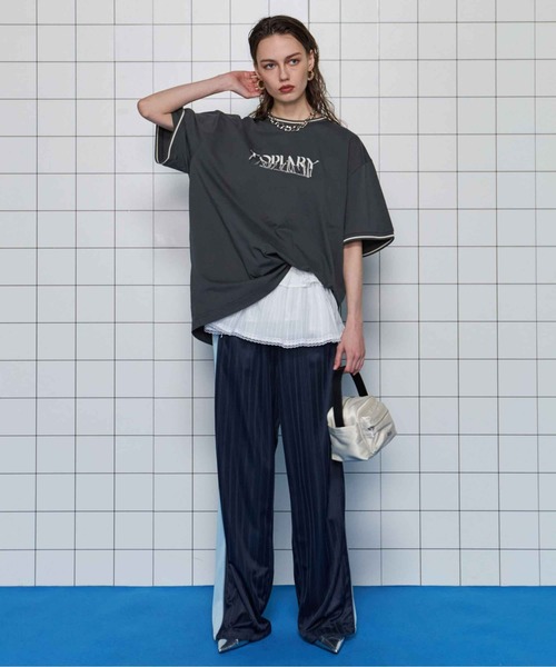 MAISON SPECIAL tシャツ Fringe Embroidery Big Ringer T-shirt