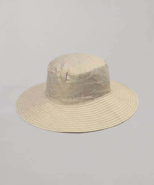 KIJIMA TAKAYUKI 帽子 ハット LINEN RAYON WIDE BRIM BUCKET HAT