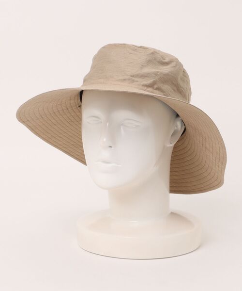 kijima takayuki WIDE BRIM HAT つば広　ベージュ KIJIMA TAKAYUKI / RAFFIA WIDE BRIM HAT | THE LIBRARY（ザ