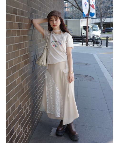 jumelle ビンテージレーススカート JUMELLE（ジュメロ）の「レースシャーリングスカート（スカート）」 - WEAR