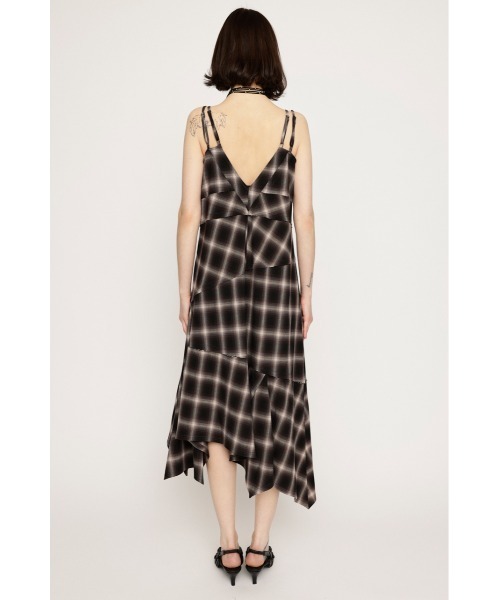 sly ASYMMETRY HEM CHECK ワンピース　チェックワンピース SLY（スライ）の「ASYMMETRY HEM CHECK OP アシンメトリー ヘム