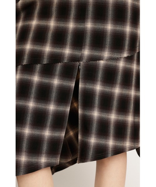 SLY ASYMMETRY HEM CHECK ワンピース 未使用 SLY ワンピース ASYMMETRY HEM CHECK OP アシンメトリー ヘム