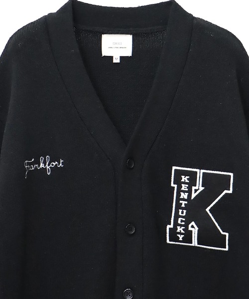 「CORISCO」 スタジャン MEDIUM ダークグリーン メンズ_画像5