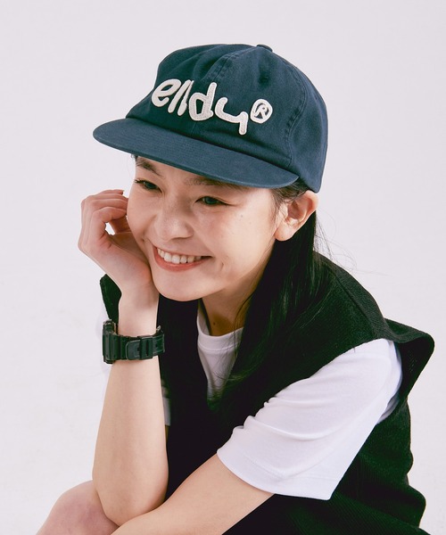 ELLDU ■ Eldu Applique キャップ elldu キャップ 帽子 「elldu/エルドゥ」エルドゥ アップ