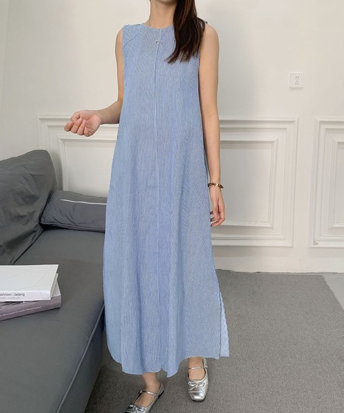 8/31までセール‼️アデュートリステス 綿麻混ロングワンピース ◇Aラインワンピース｜BIGI online store - ビギ オンラインストア