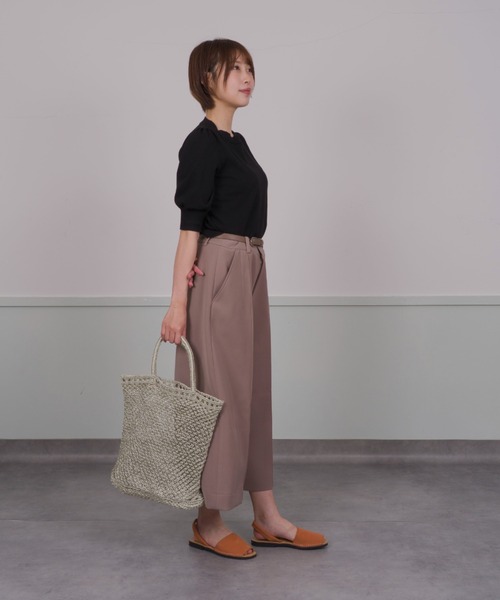 The BAGMATI ザバグマティ　かごバッグ　台形　ブラウン　ベージュ The Bagmati かごバッグ カゴバッグ 「The Bagmati/ザバグマティ