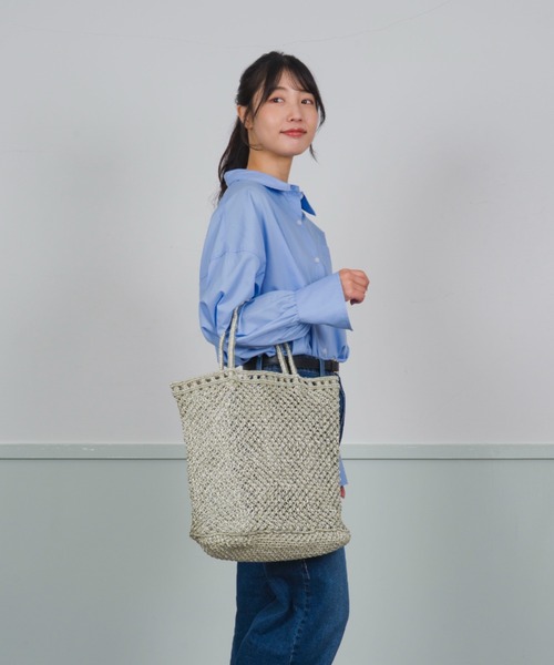 The Bagmati バグマティ かごバッグ メタリックコード マクラメ編み The Bagmati かごバッグ カゴバッグ 「The Bagmati/ザバグマティ