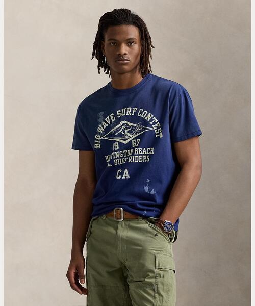 バックロゴが目を惹く【Polo Ralph Lauren】グラフィックTシャツ POLO RALPH LAUREN tシャツ クラシック フィット ジャージー