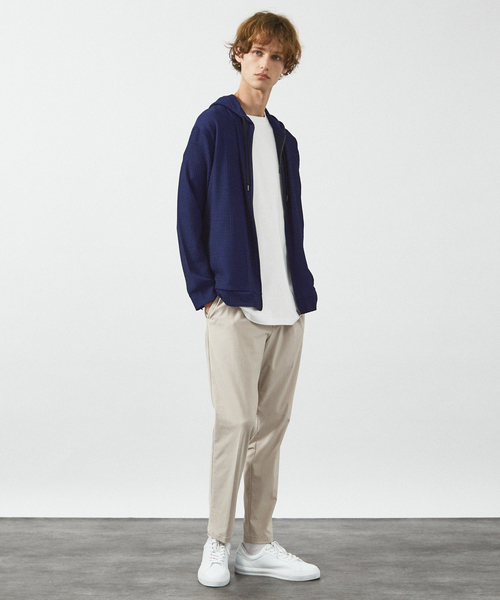 Americana　ダブルジップ　スウェットパーカー　オフホワイト　S 新品 OFF-WHITE オフホワイト 長袖 ZIPパーカー スウェット XL