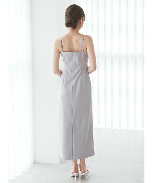 SNIDEL ワンピース Sustainableペプラムチュールドレス