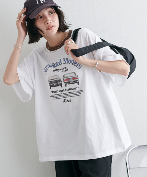 Discoat（ディスコート） tシャツ 「ユニセックス」カーグラフィック