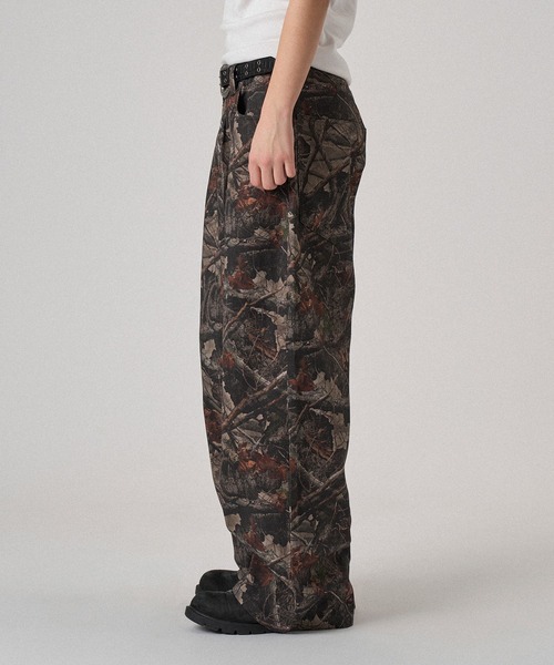 WISH FOR EVER スラックス 「新色追加」ASSORT CROSS TUCK BAGGY