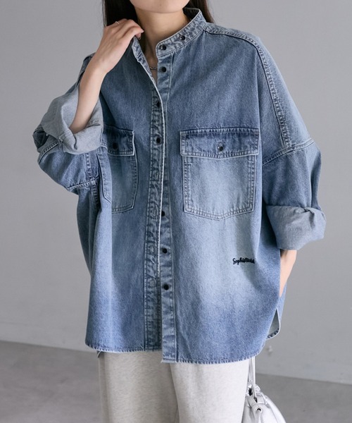 「PUAL CE CIN」 ドルマンスリーブシャツ FREE ブルー系その他 レディース