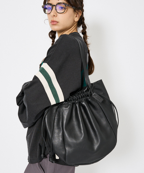 YArKA トートバッグ 「ARUTEMIKA / アルテミカ」 レザー ギャザー