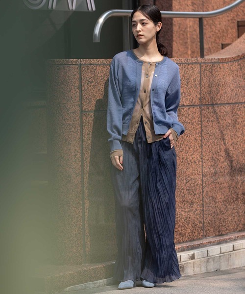 新品　Munich ミューニック　フリンジヤーンニット2wayカーディガン Munich | ミューニック | . ＼2023 AUTUMN & WINTER COLLECTION