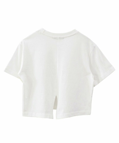 I-SOOK（アイスー） tシャツ 半袖 バックスリットクロップドTシャツ