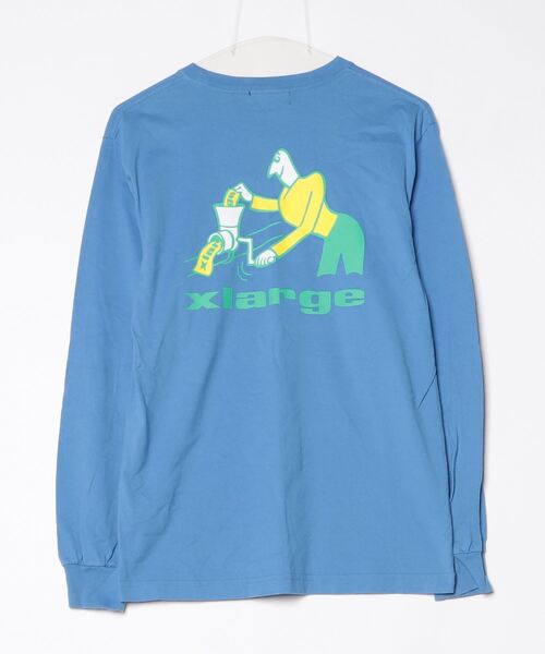 「XLARGE」 長(zhǎng)袖Tシャツ S ブルー メンズ