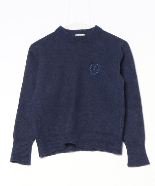 Yves Saint Laurent 「Yves Laurent」 長袖ニット M ネイビー