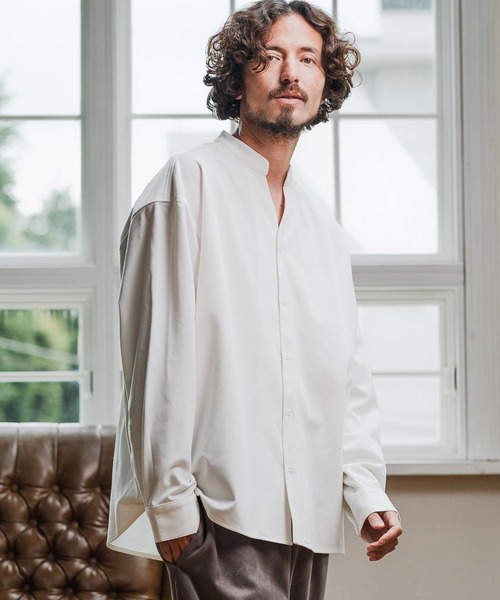 Magine（マージン） シャツ ms6179-TR Skipper Shirt スキッパーシャツ