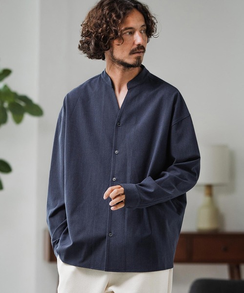 Magine（マージン） シャツ ms6179-TR Skipper Shirt スキッパーシャツ