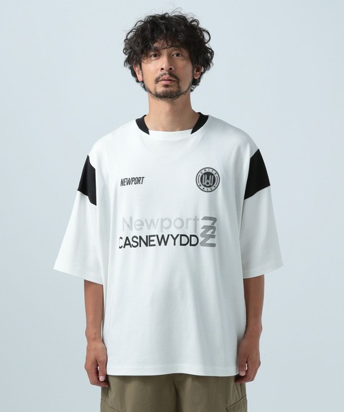 「BAYFLOW」 半袖Tシャツ MEDIUM バーガンディー メンズ
