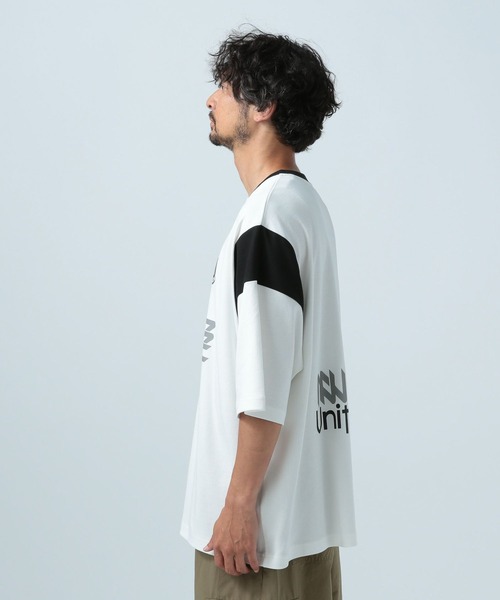 「BAYFLOW」 半袖Tシャツ MEDIUM バーガンディー メンズ