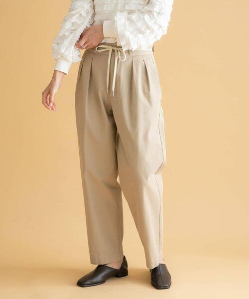 URBAN RESEARCH Sonny Label パンツ 3/2WORKS ツータックチノパンツ