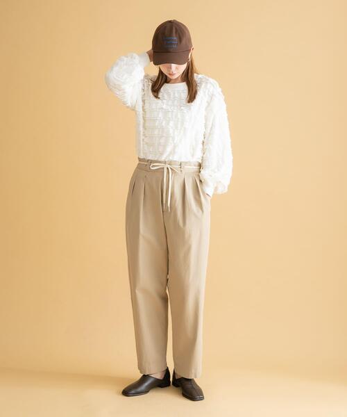 URBAN RESEARCH Sonny Label パンツ 3/2WORKS ツータックチノパンツ