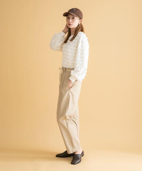 URBAN RESEARCH Sonny Label パンツ 3/2WORKS ツータックチノパンツ