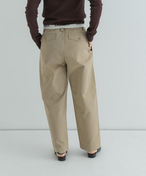 URBAN RESEARCH Sonny Label パンツ 3/2WORKS ツータックチノパンツ