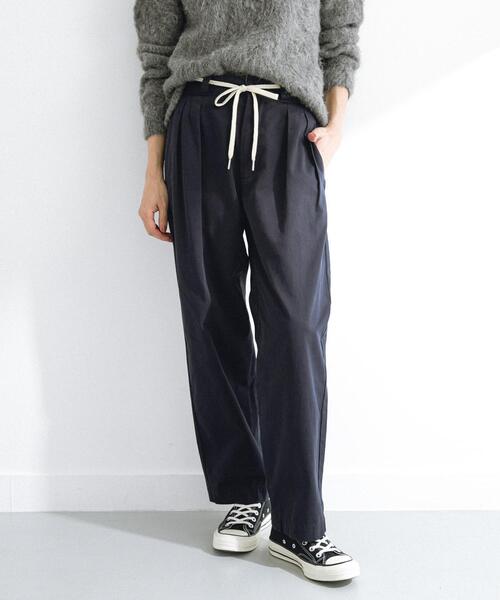 URBAN RESEARCH Sonny Label パンツ 3/2WORKS ツータックチノパンツ