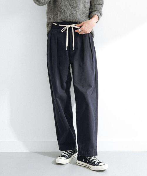 URBAN RESEARCH Sonny Label パンツ 3/2WORKS ツータックチノパンツ