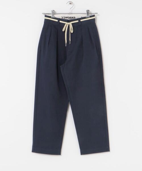 URBAN RESEARCH Sonny Label パンツ 3/2WORKS ツータックチノパンツ