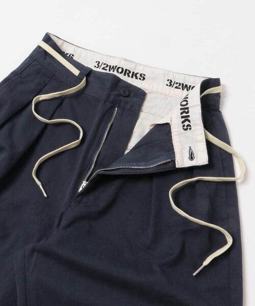 URBAN RESEARCH Sonny Label パンツ 3/2WORKS ツータックチノパンツ