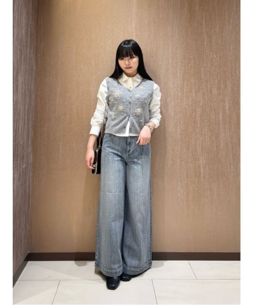 極美品 ルルウィルビーLOULOU WILLOUGHBY  ロング ジレ ベスト LOULOU WILLOUGHBY（ルルウィルビー） ベスト ジレ 「LOULOU