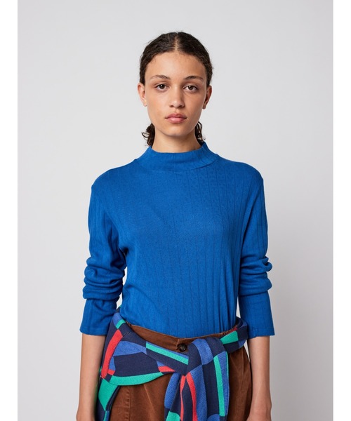tシャツ Openwork turtle neck T-shirt レディース