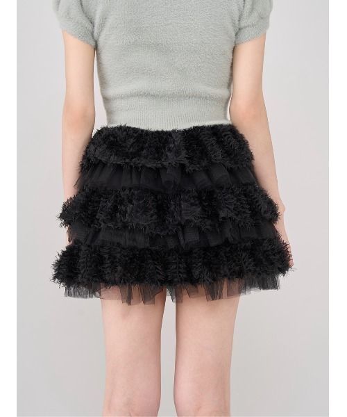 Darich レース付きフリルミニスカート Darich スカート ミックスレースフリルミニスカート : ZOZOTOWN