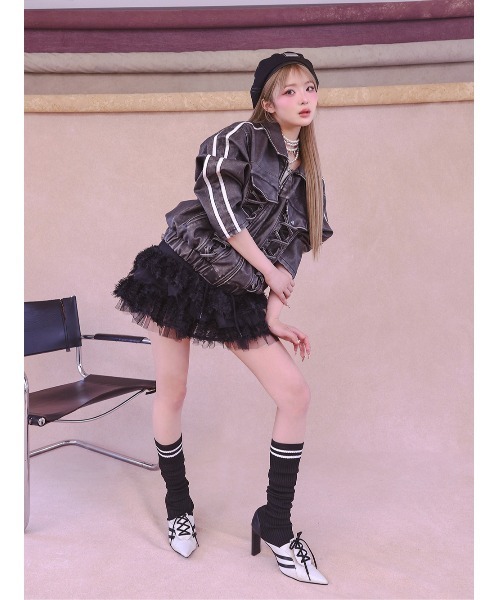 darich レースミニスカート　ブラックSサイズ ダーリッチ Darich ミックスレースフリルミニスカート
