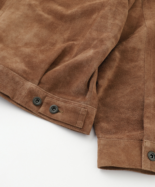 A LEATHER（エーレザー） 革ジャン ライダース TRUCKER JACKET メンズ