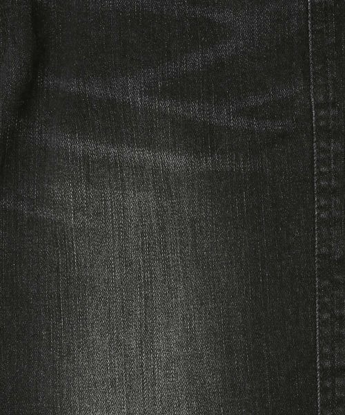 [JEANASIS] обработка ботинки cut Denim брюки SMALL оттенок черного прочее женский 