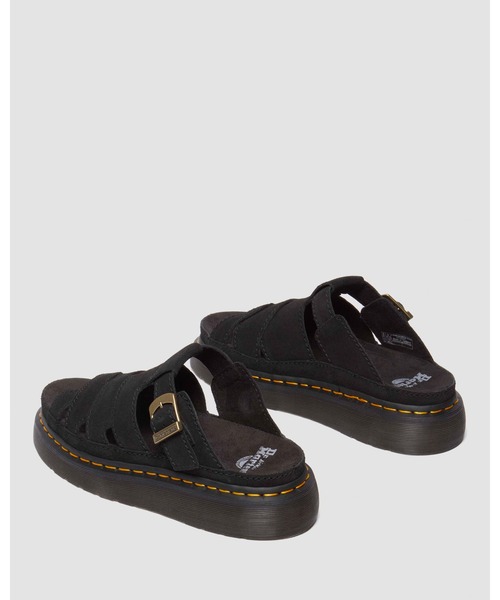「Dr. Martens」 フラットサンダル - ブラック レディースの画像