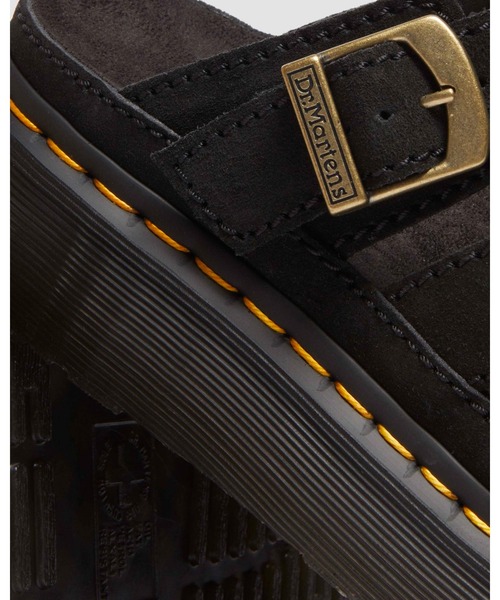 「Dr. Martens」 フラットサンダル - ブラック レディースの画像