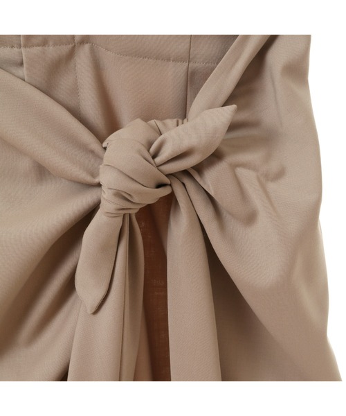 CURRENTAGE スカート 「CURRENTAGE/カレンテージ」Tie-front skirt
