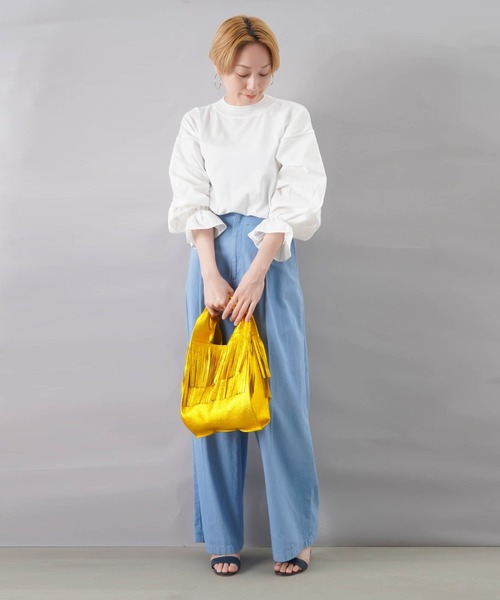 「Munich」 長袖ニット FREE アイボリー レディース_画像6