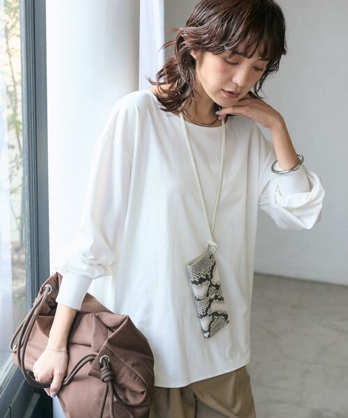 【着回し力抜群】キュプラカットプルオーバー　リヴドロワ RIVE DROITE（リヴドロワ） tシャツ 予約「着回し力抜群」キュプラ