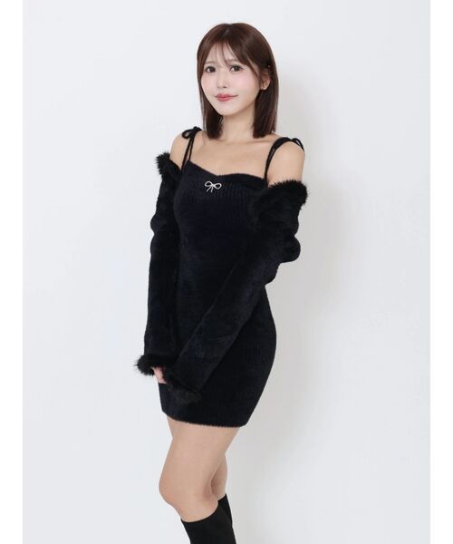 EATME（イートミー） ワンピース ニットベアワンピース＆ファートリム