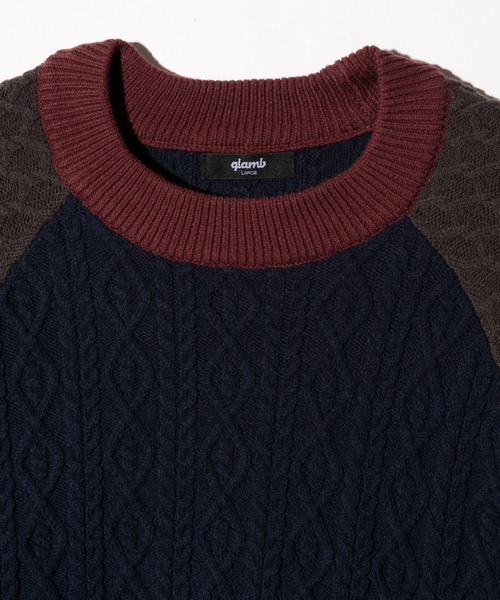 glamb（グラム） セーター ニット Asymmetry Cable Knit
