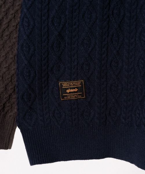 glamb（グラム） セーター ニット Asymmetry Cable Knit