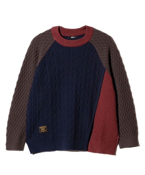 glamb（グラム） セーター ニット Asymmetry Cable Knit
