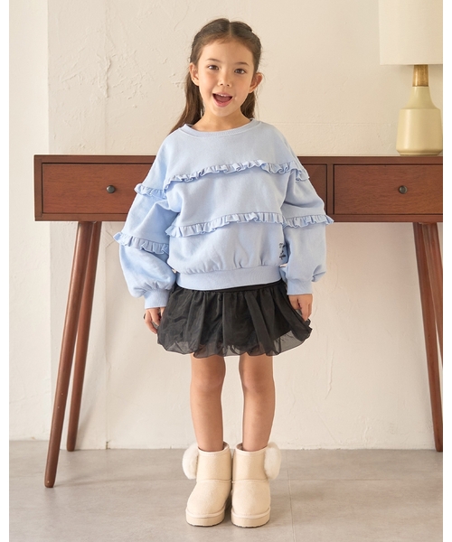 スカート オーガンジーバルーンスカート(インパン付き) キッズ 子供服